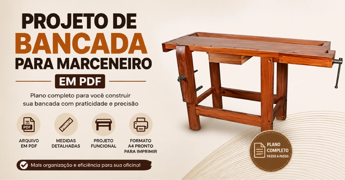 Projeto de Bancada para Marceneiro em PDF