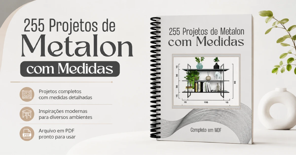 255 Projetos de Móveis de Metalom com Medidas