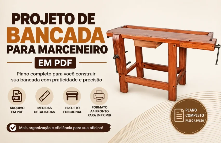 Projeto de Bancada para Marceneiro em PDF