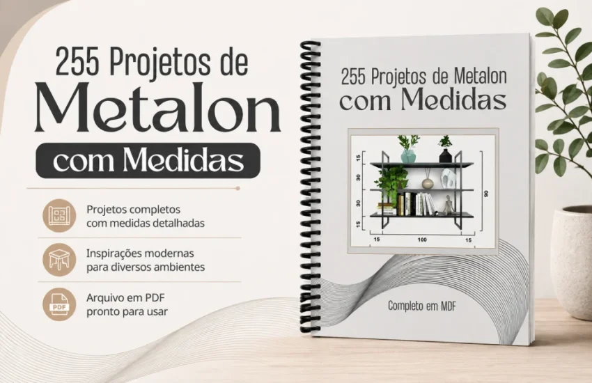 255 Projetos de Móveis de Metalom com Medidas