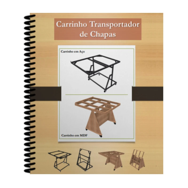 Carrinhos para transporte de chapas - 2 projetos 1