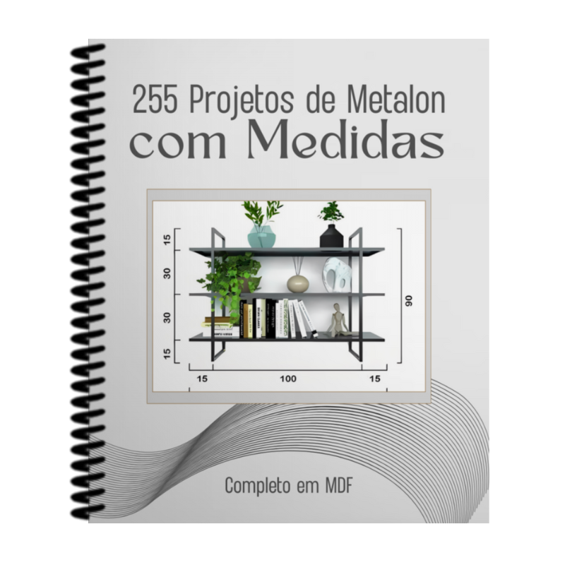 255 Projetos de Metalon com medidas em PDF para serralheiros e fabricação de estruturas metálicas 1