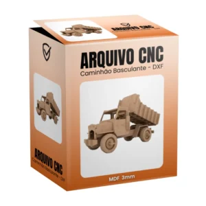 Vetor Cnc Caminhão Basculante DXF - MDF 3mm