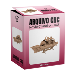 Vetor Cnc Navio Cruzeiro DXF - MDF 3mm