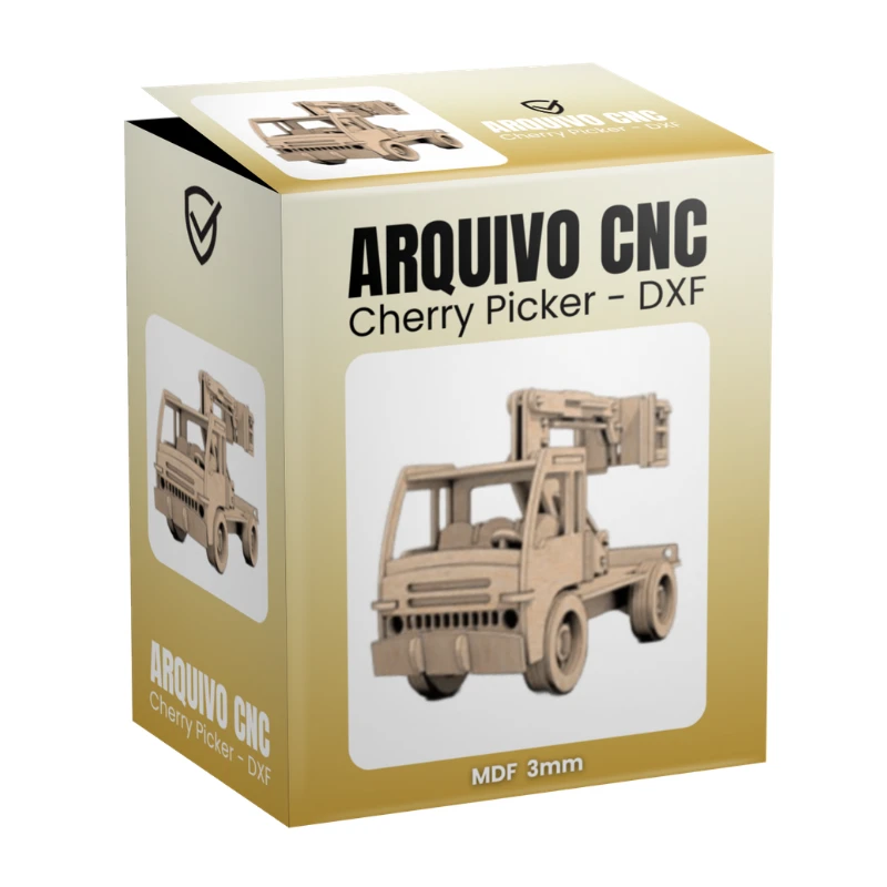 Vetor Cnc Caminhão Cherry Picker DXF - MDF 3mm
