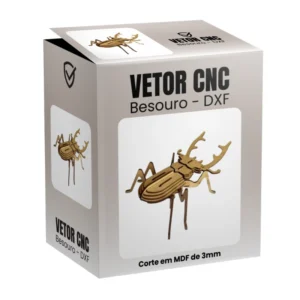 Vetor Cnc Besouro - Arquivo DXF para Corte em MDF 3mm