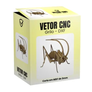 Vetor Cnc Grilo - Arquivo DXF para Corte em MDF 3mm