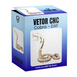 Vetor Cnc Cobra - Arquivo DXF para Corte em MDF 3mm