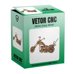 Vetor CNC DXF Moto Easy Rider Para Corte em MDF 3mm
