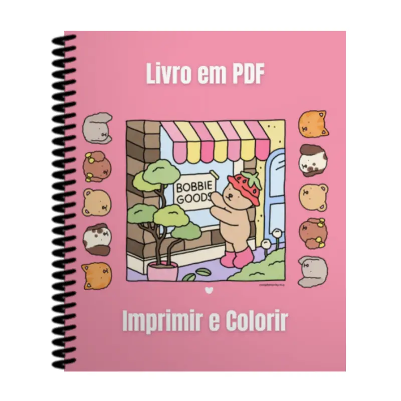Livro Para Imprimir e Colorir Bobbie Goods em PDF com 174 Páginas